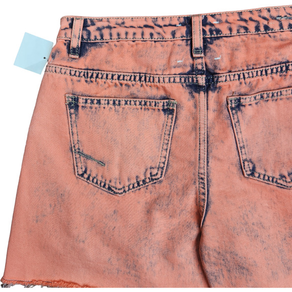 NWOT Habitual Kid Girls Size 16‎ Coral Acid Wash High Rise Ritual Sorts Distress - Picture 5 of 12